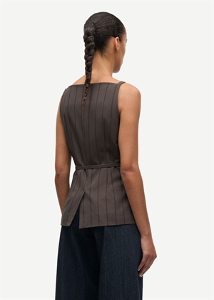 Sahelly vest 16178 Mulch Stripe Samsøe